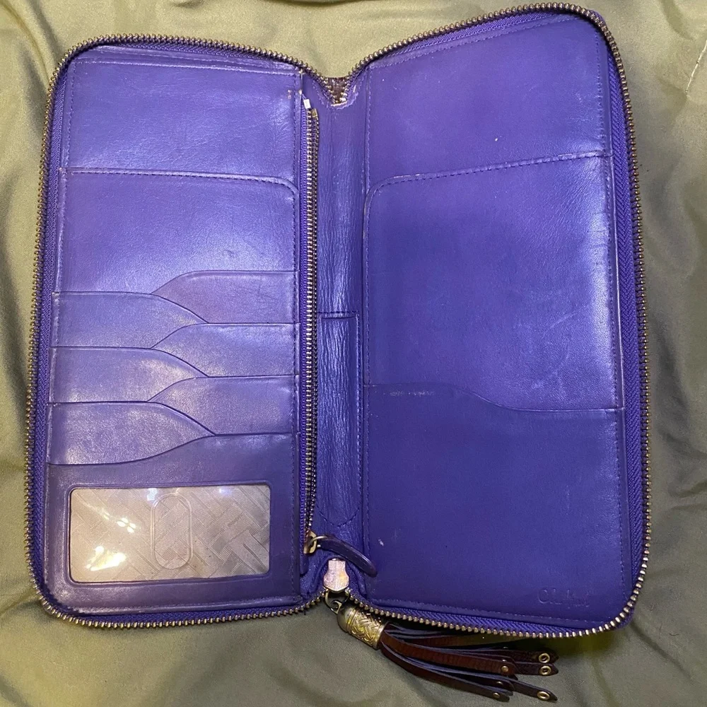 Cole Haan Purple Continental Wallet - Picture 4 of 7